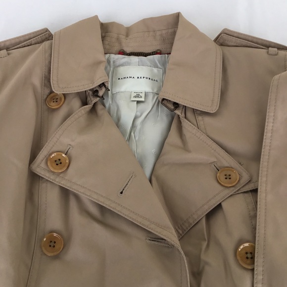 BANANA REPUBLIC Trench Coat - SMALL PETITE - Picture 4 of 5
